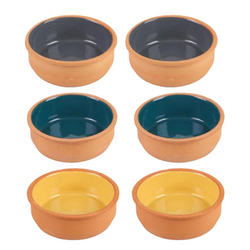 6Pcs 11.5cm Terracotta Earthenware Ramekin Set