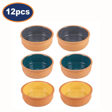12Pcs 11.5cm Terracotta Earthenware Ramekin Set