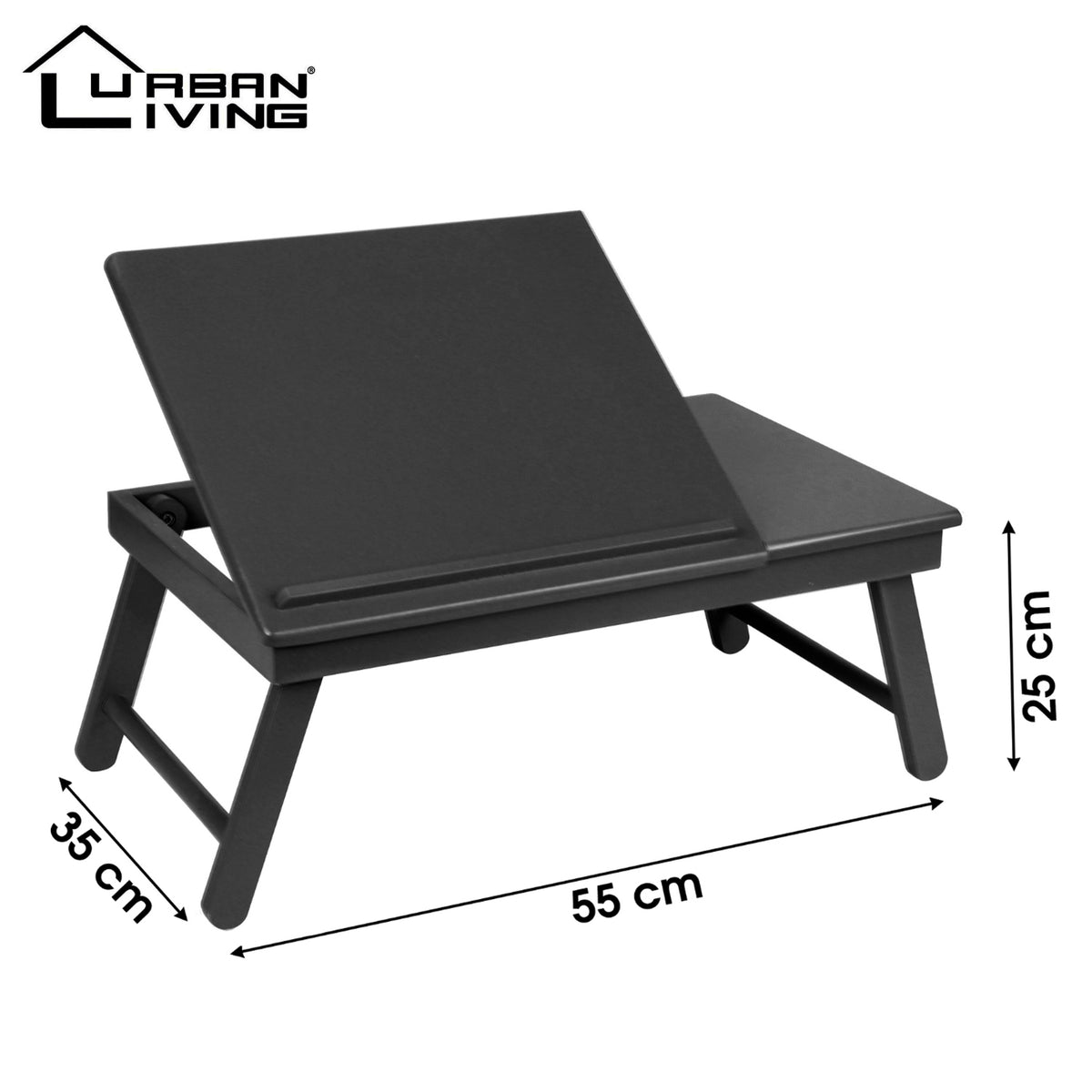 Black Foldable Laptop Bed Table