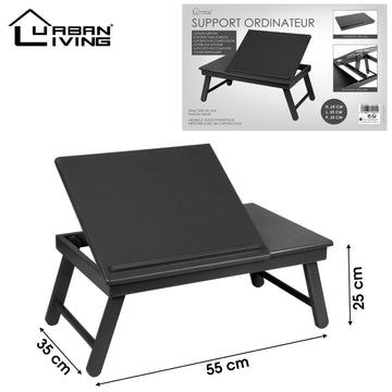 Black Foldable Laptop Bed Table