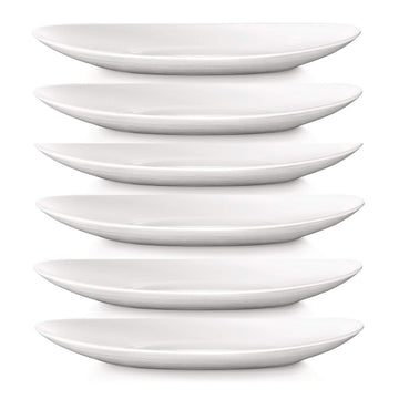 6Pcs Bormioli Rocco 30cm White Oval Steak Plate