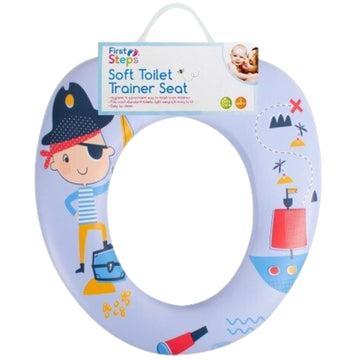 Blue Pirate Ship Cushioned Seat Toilet Trainer Seat
