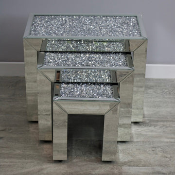Classic Crushed Diamond Nest of Tables