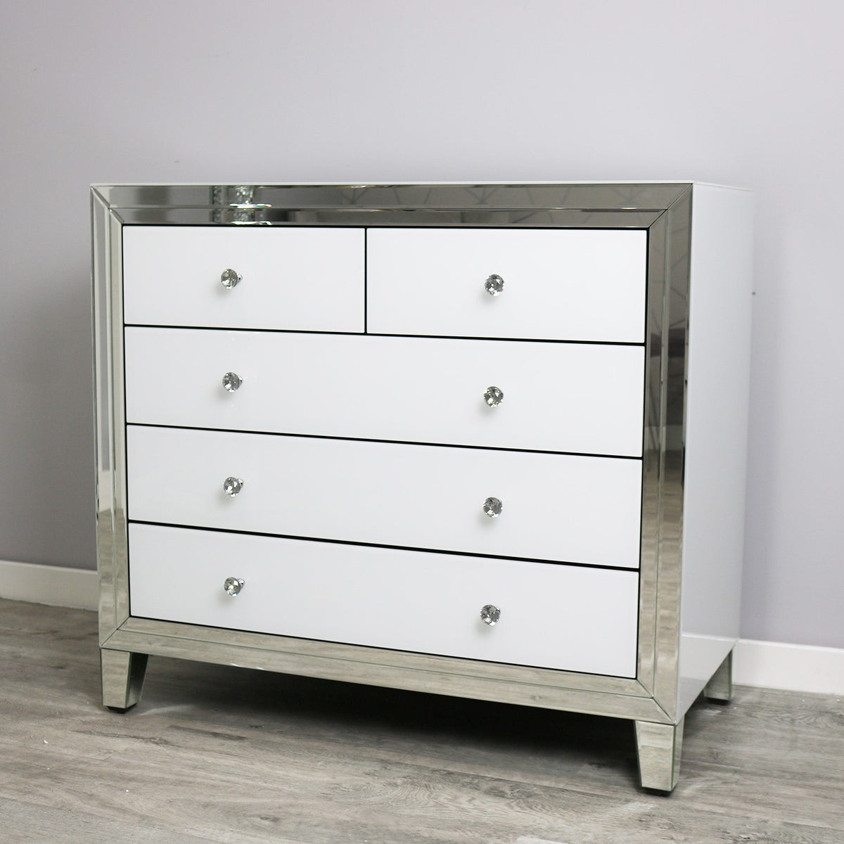 Bianco Large Chest of Drawers Cabinet Bedroom Furniture