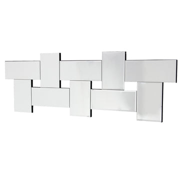 Silver Art Weave Wall Hanging Mirror Bed Living Room Decor