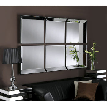 Set of 6 Wall Panel Mirrors