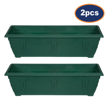 2pcs 60cm Green Box Plastic Planter