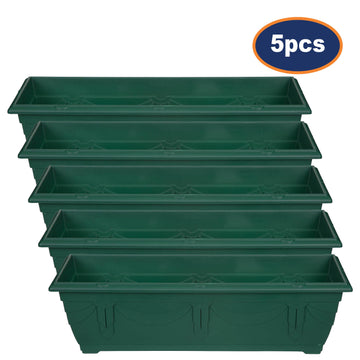 5pcs 60cm Green Box Plastic Planter