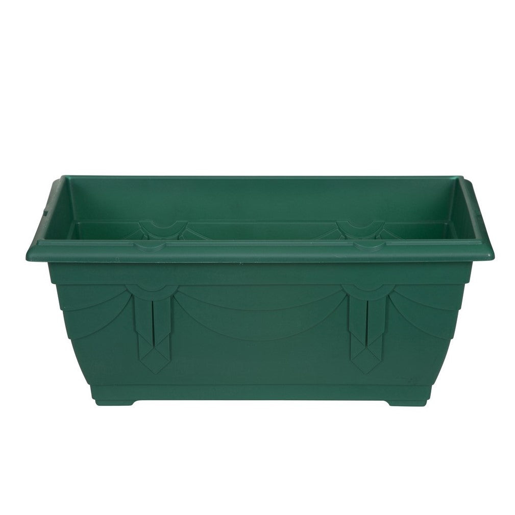 40cm Window Green Box Planter Plastic