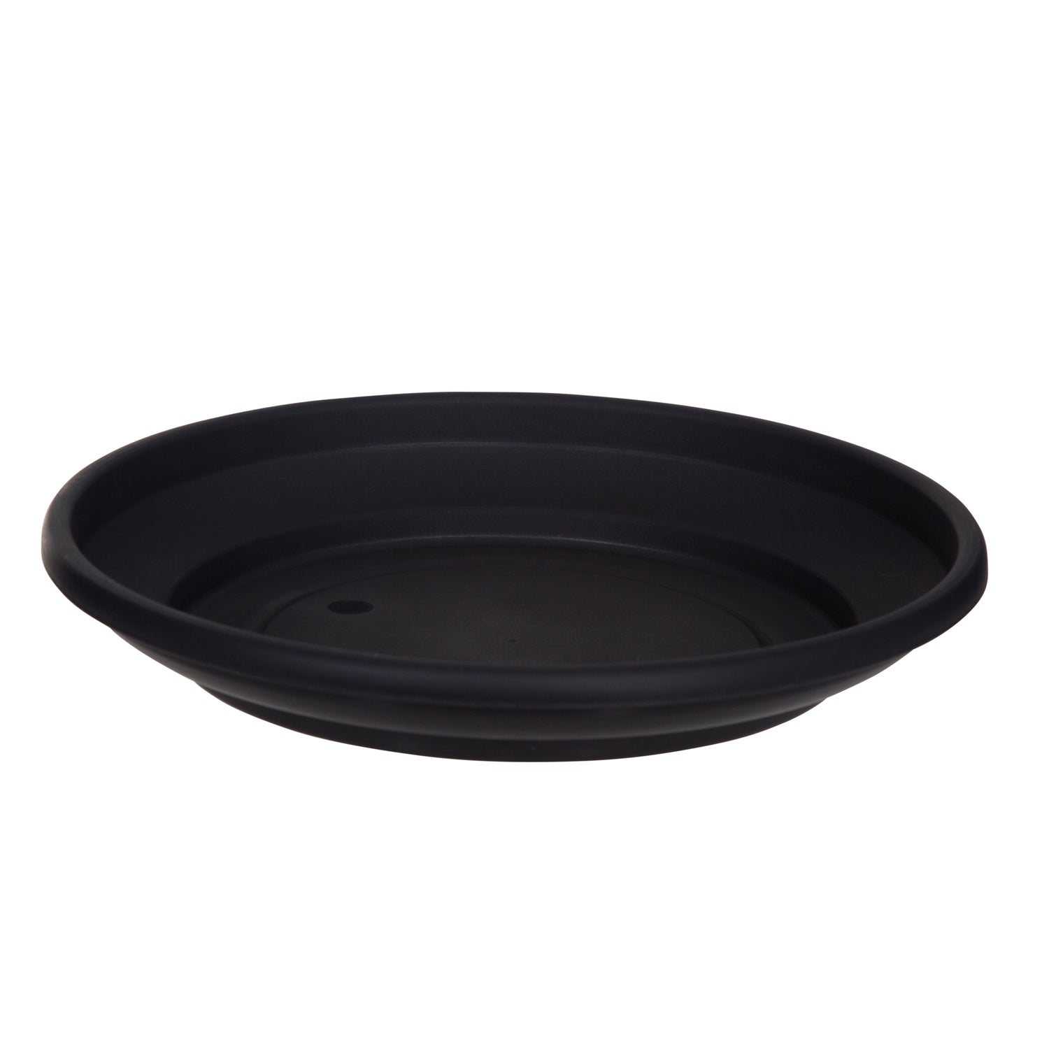 43cm Black Round Venetian Plant Pot Saucer