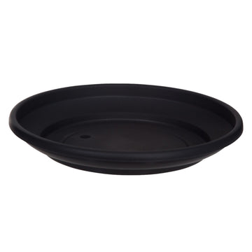 27cm Planter Saucer Tray Water Garden Flower Black