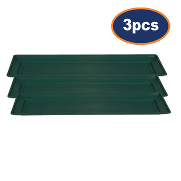 3pcs 57cm Green Planter Tray