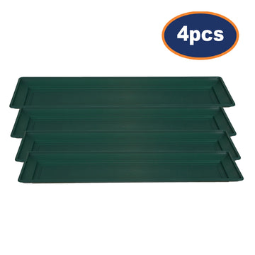 4pcs 57cm Green Planter Tray