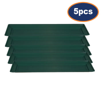 5pcs 57cm Green Planter Tray