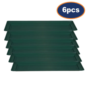 6pcs 57cm Green Planter Tray