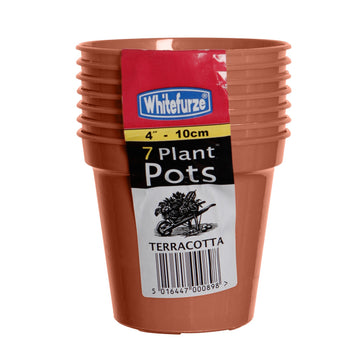 10 cm Garden Pots Set of 7 Growing Flower Pot Planter