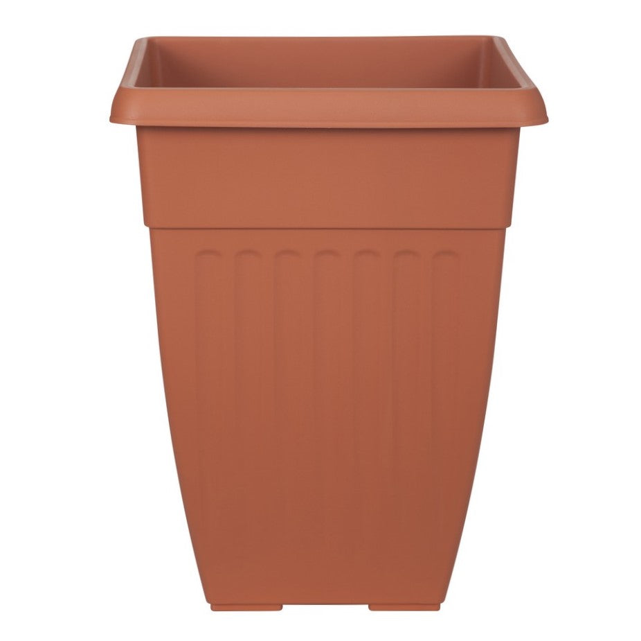 42cm Tall Brown Basic Planter Terracotta