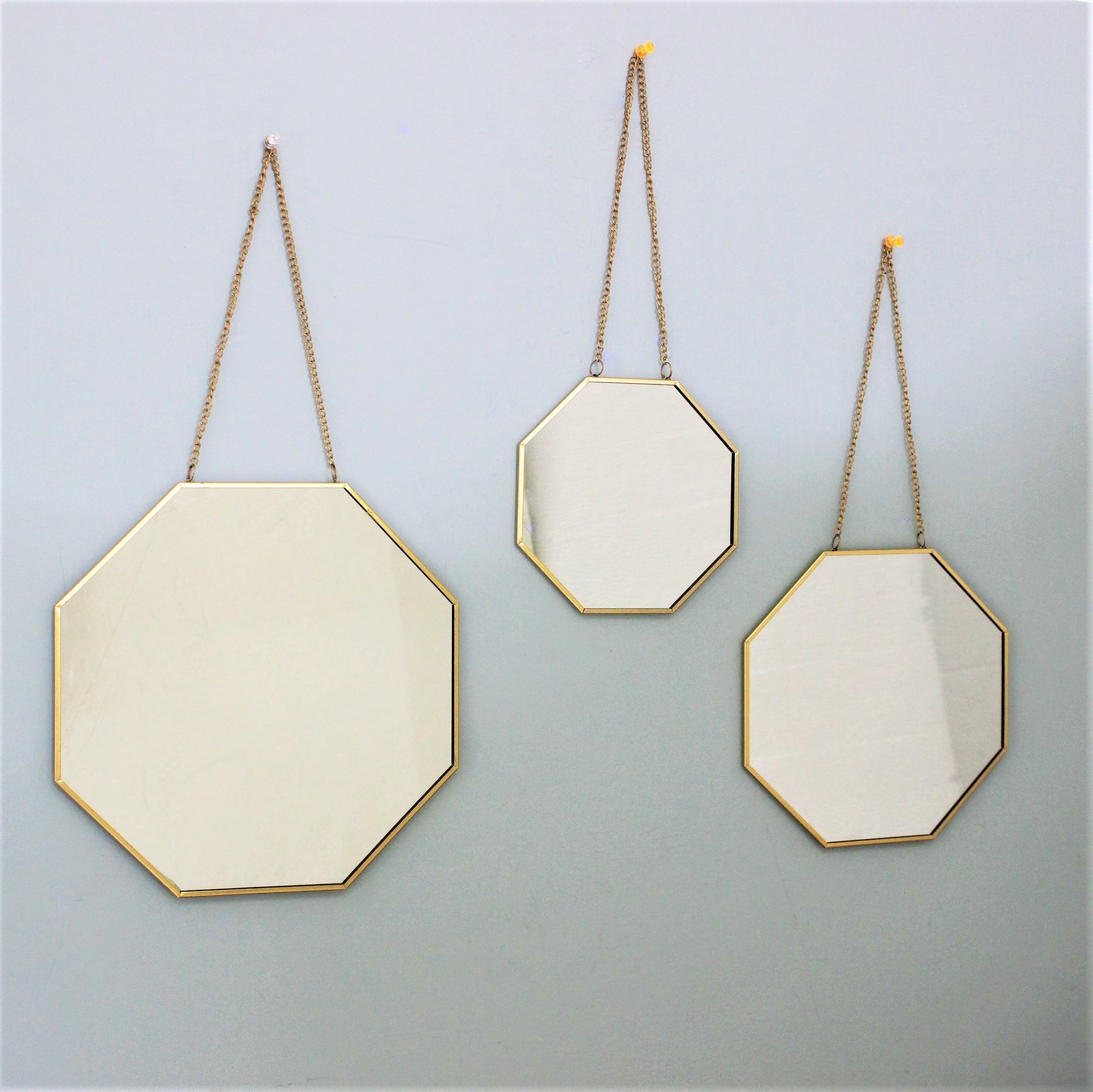 Set of 3 Octagonal Wall Mirror