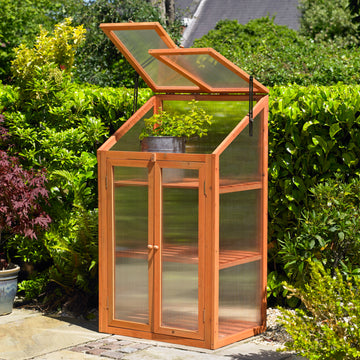 Wooden Trasnparent Greenhouse Height Adjustable