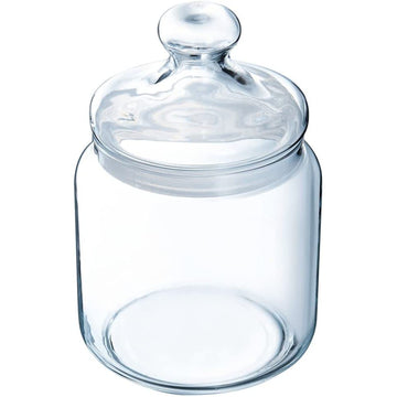 5pcs 1.5L Big Tempered Potclub Glass Jar with Lid