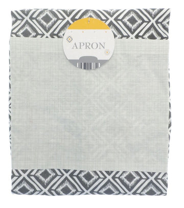 Global Geo Apron With Pocket - Grey