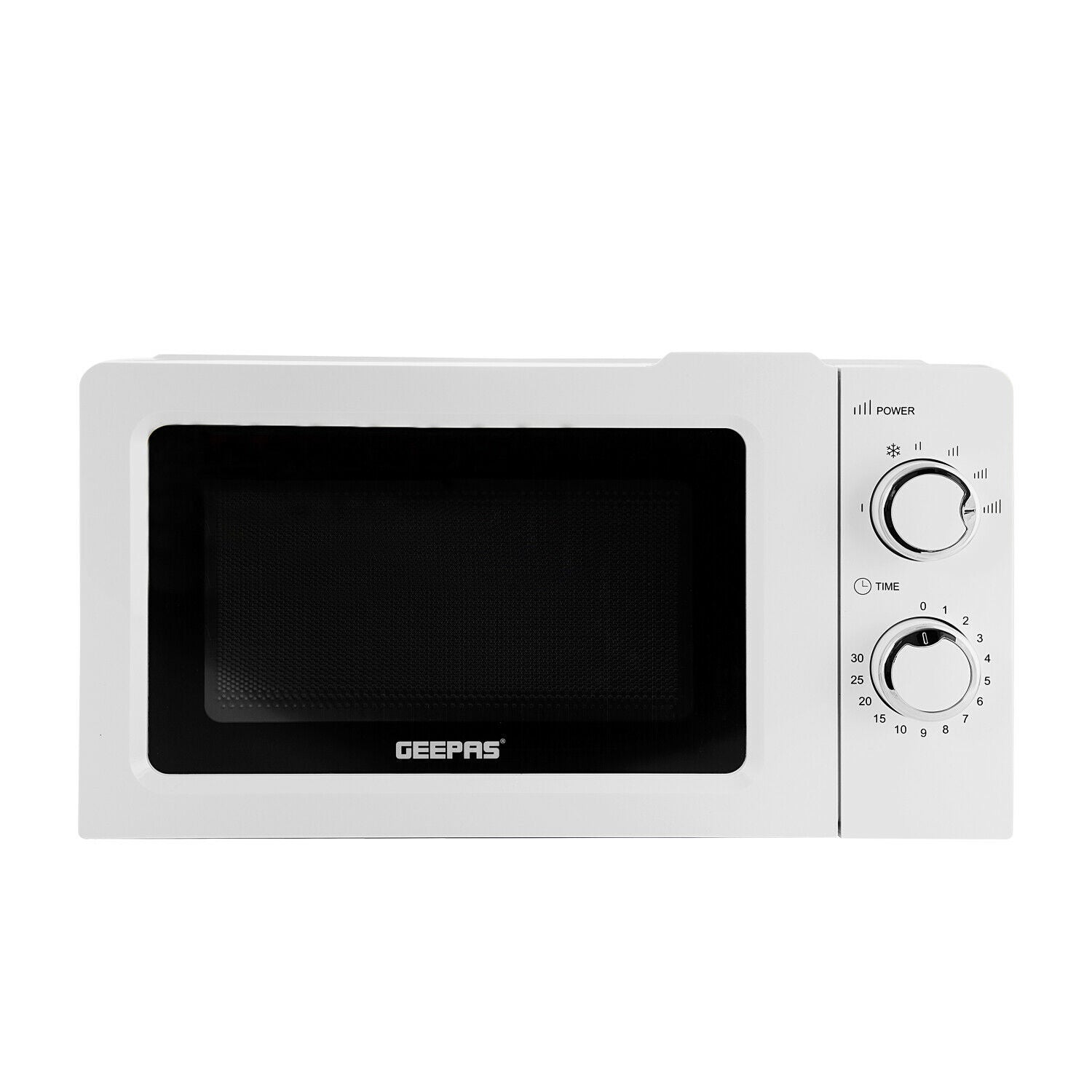 White 20L Solo Freestanding Microwave 5 Power Levels