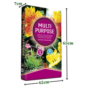 Growmoor Pack of 2 40L Bag Of Multi Purpose Gardening Compost