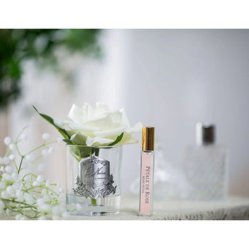 Cote Noire Perfumed Single Rose White Clear Gel Air Freshener
