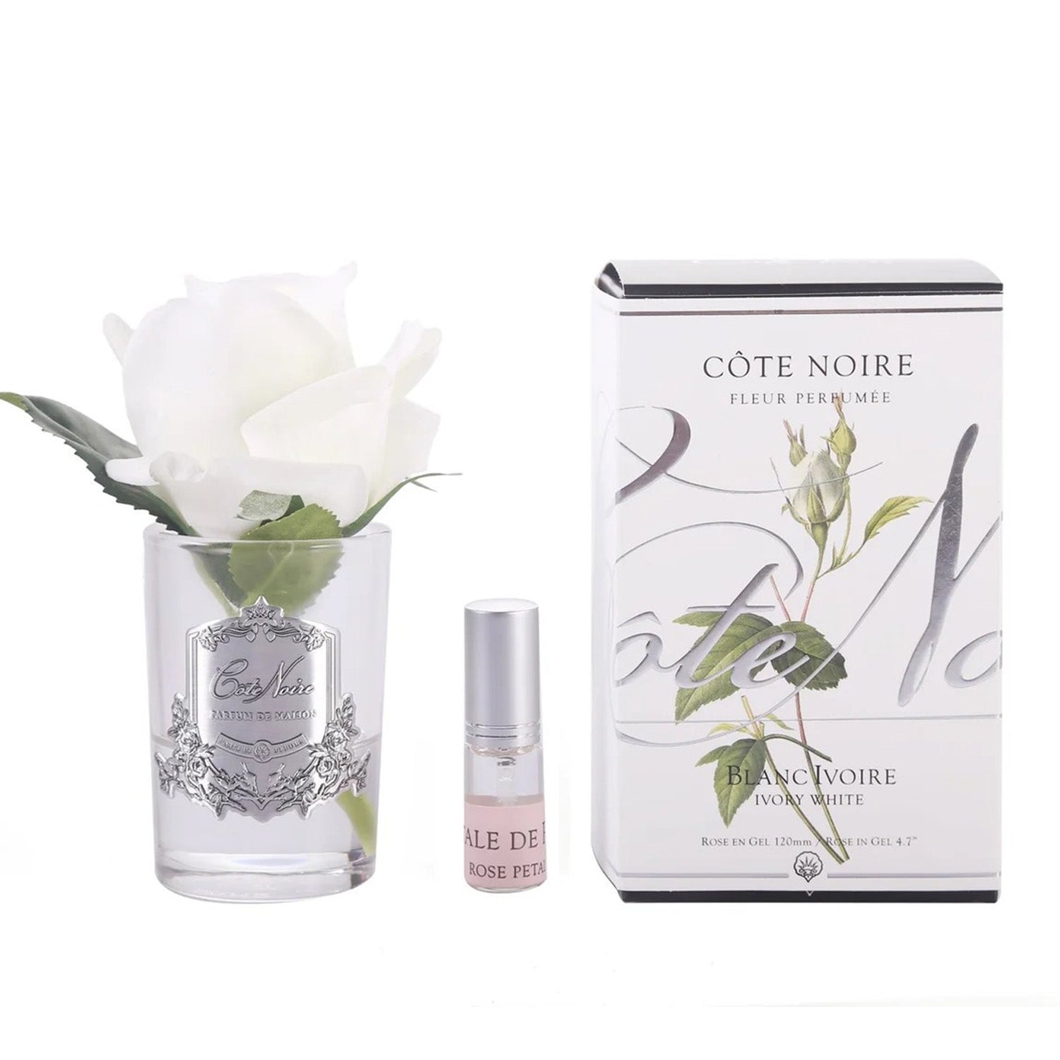 Cote Noire Perfumed Rose Bud White Clear Gel Air Freshener