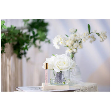 Cote Noire 5 Perfumed Roses White Clear Gel Air Freshener