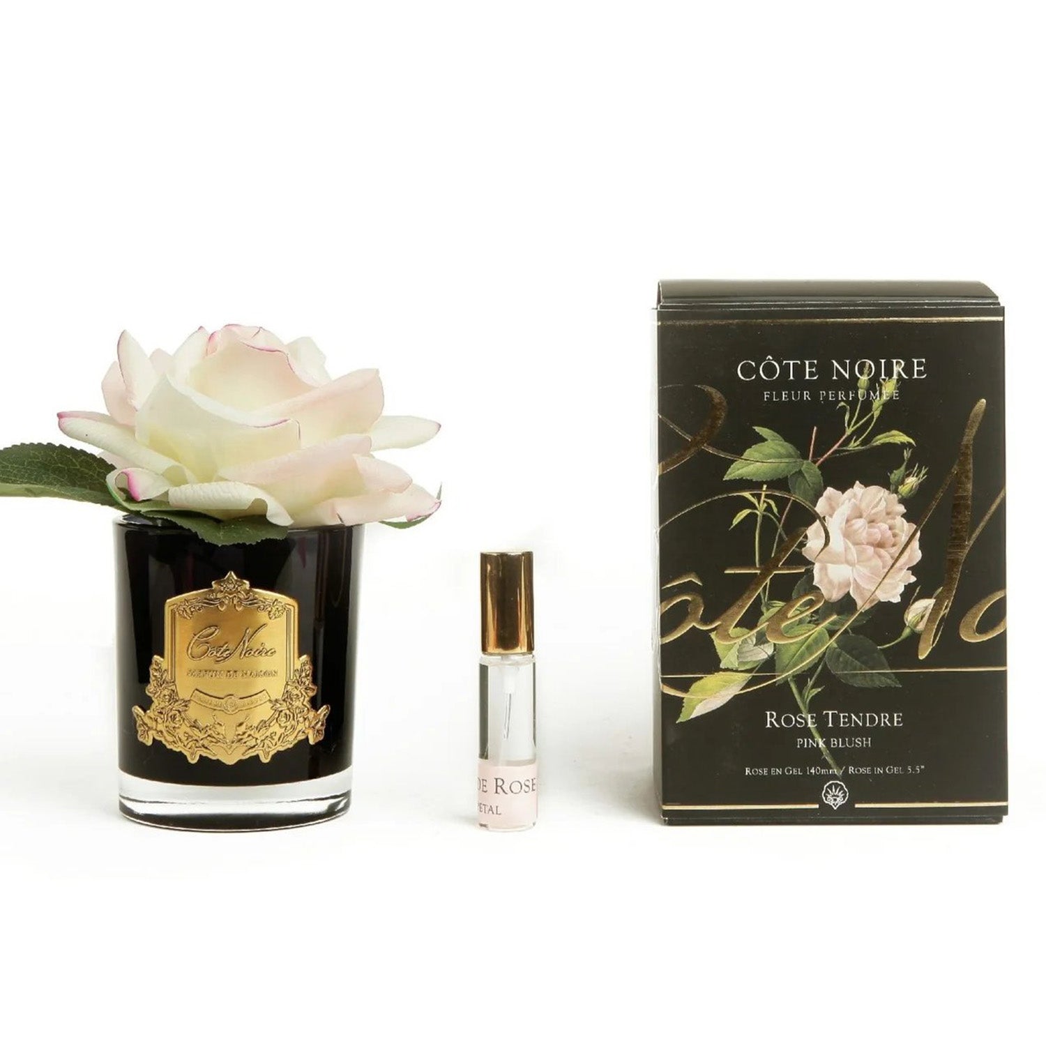 Cote Noire Perfumed Rose Pink Black Clear Gel Air Freshener