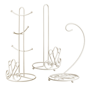 De Lis 3 Piece Kitchen Holder Hanger and Rack Set