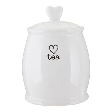 4pcs White Sugar Tea Coffee & Biscuit Storage Jars