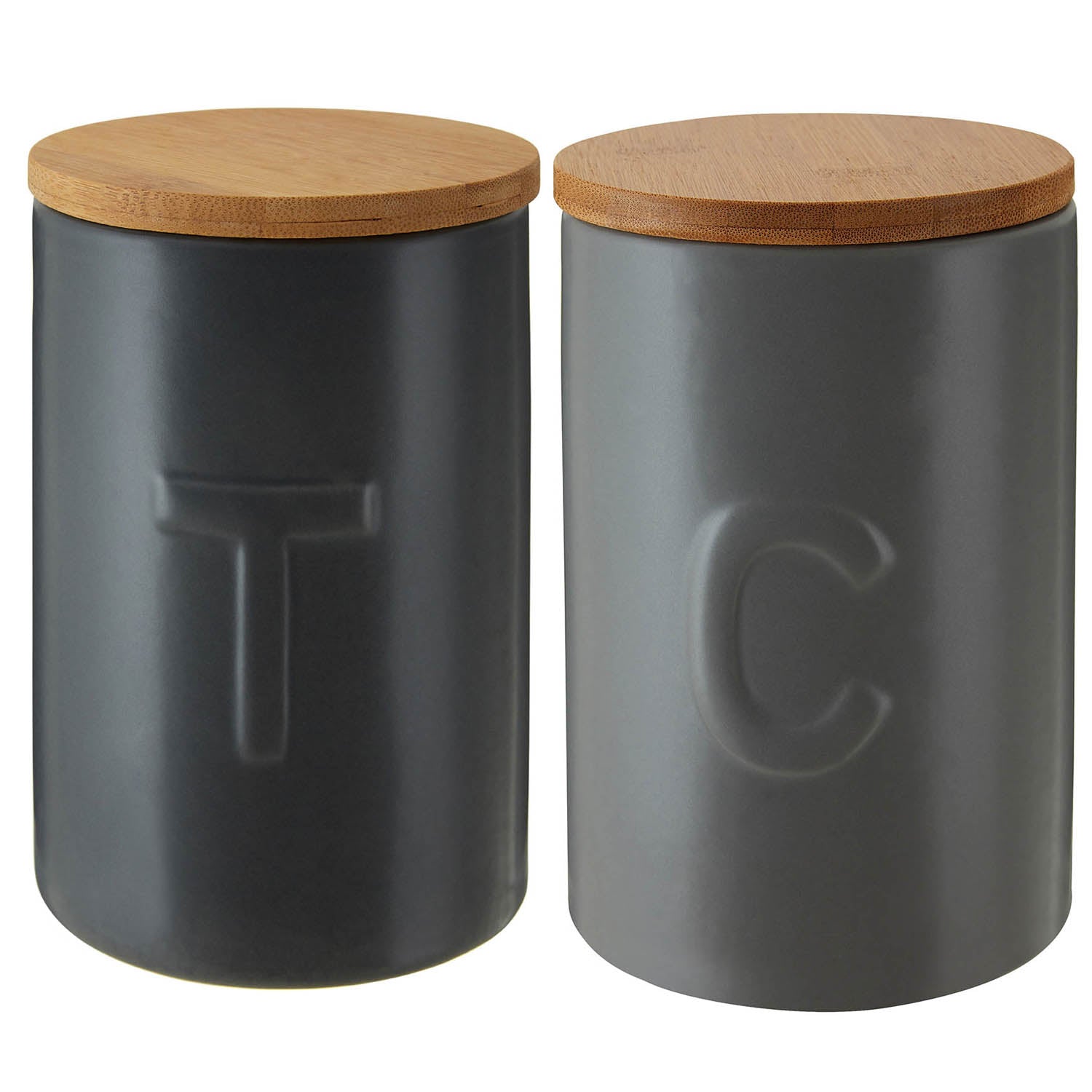 Set of 2 Fenwick Coffee &Tea Canister