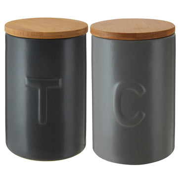 Set of 2 Fenwick Coffee &Tea Canister