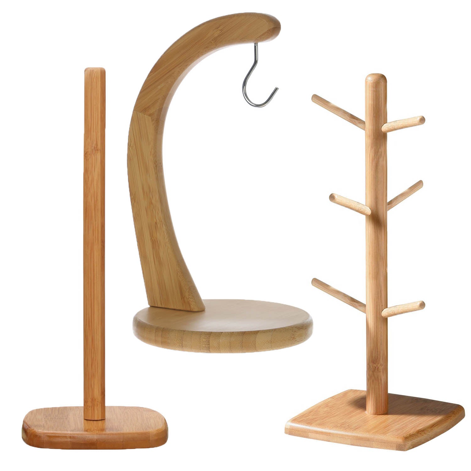 Set Of 3 Mug Tree Towel Holder Fruit Hook