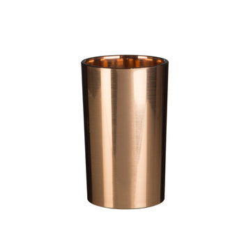 Set Of 3 Shine Rose Gold Holder Toilet Brush