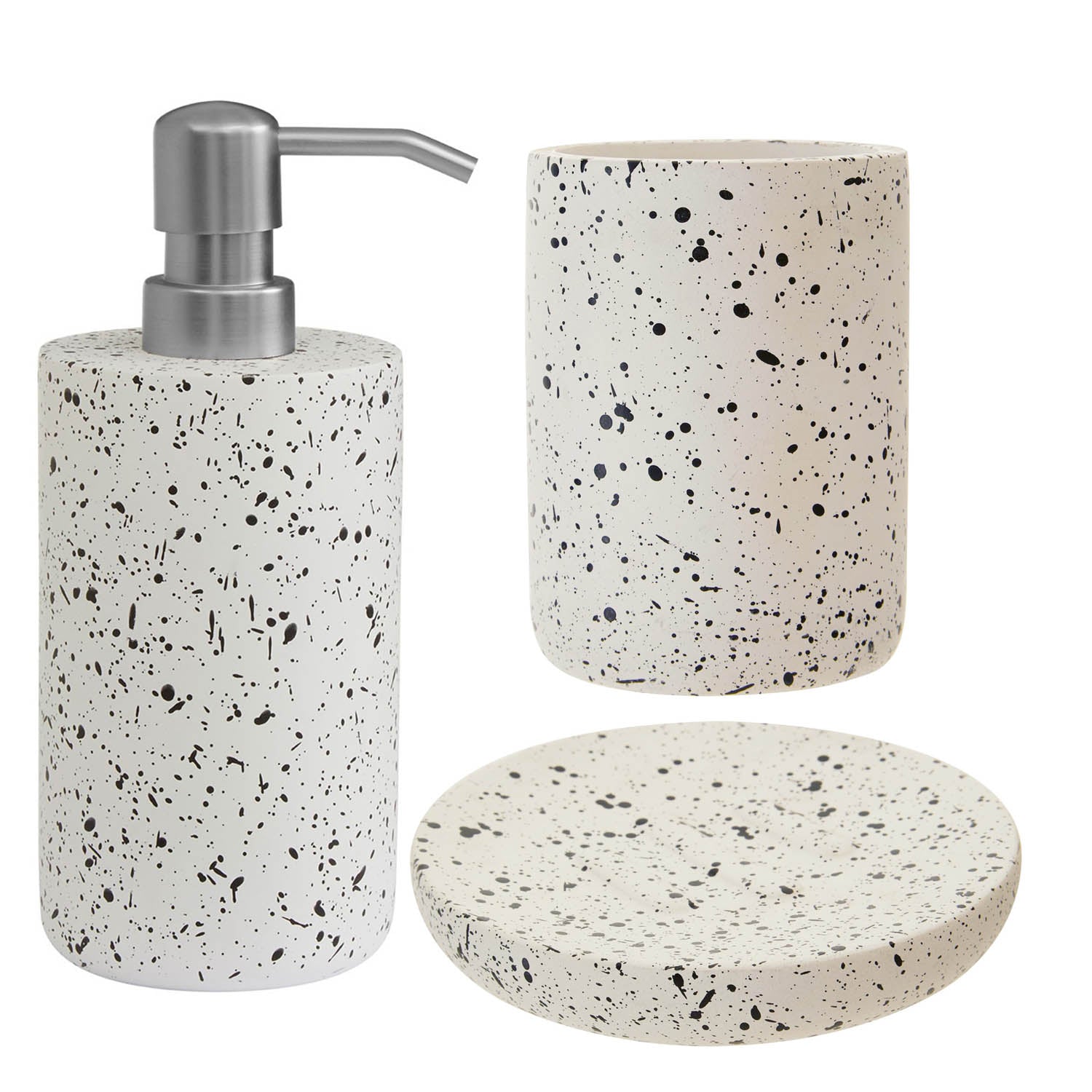 3pcs Bathroom Set Gozo Concrete Accessories