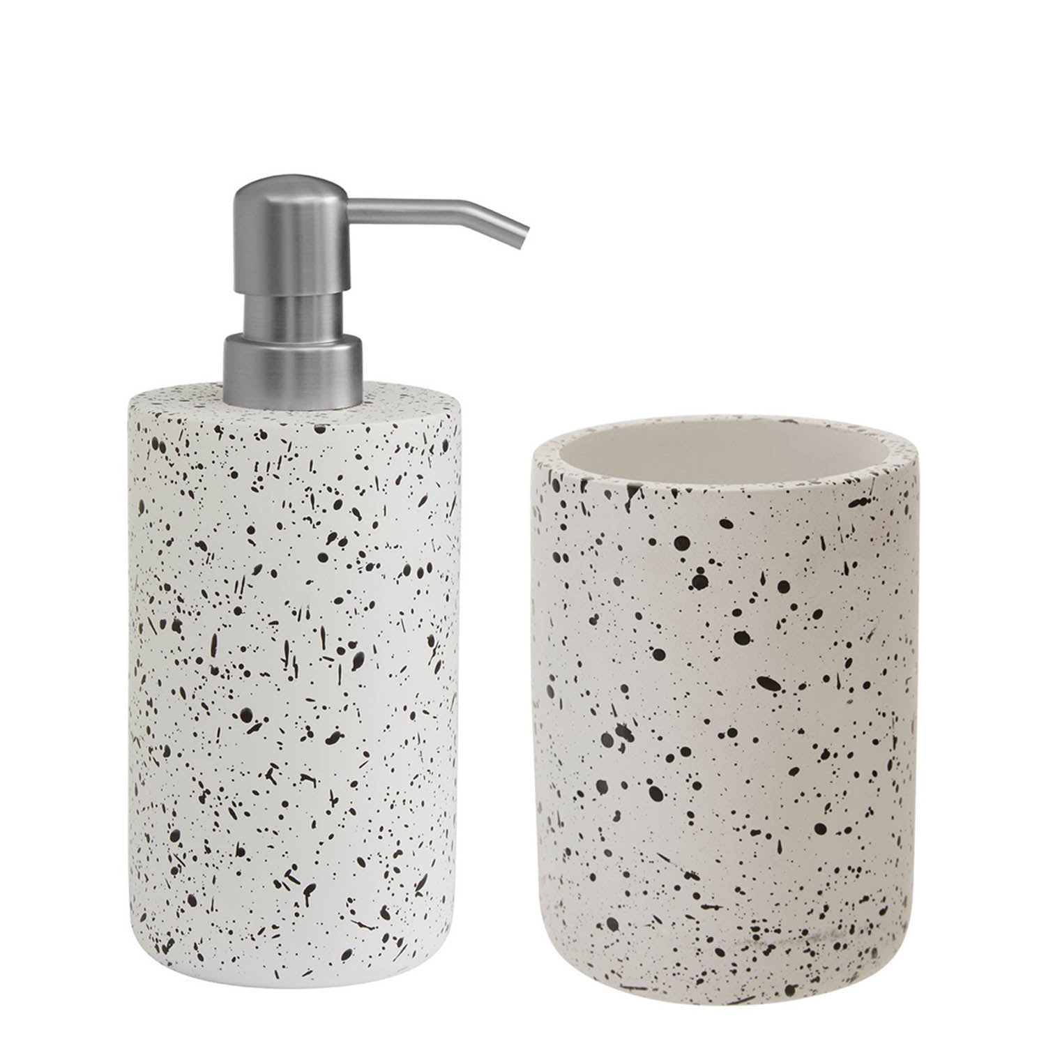 2pcs Bathroom Set Gozo Concrete Dispenser