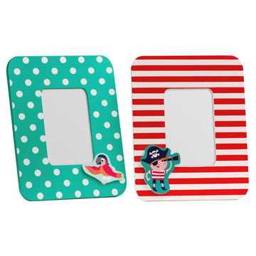 Set Of 2 Stylish 4 X 6Inch Pirate Photo Frame