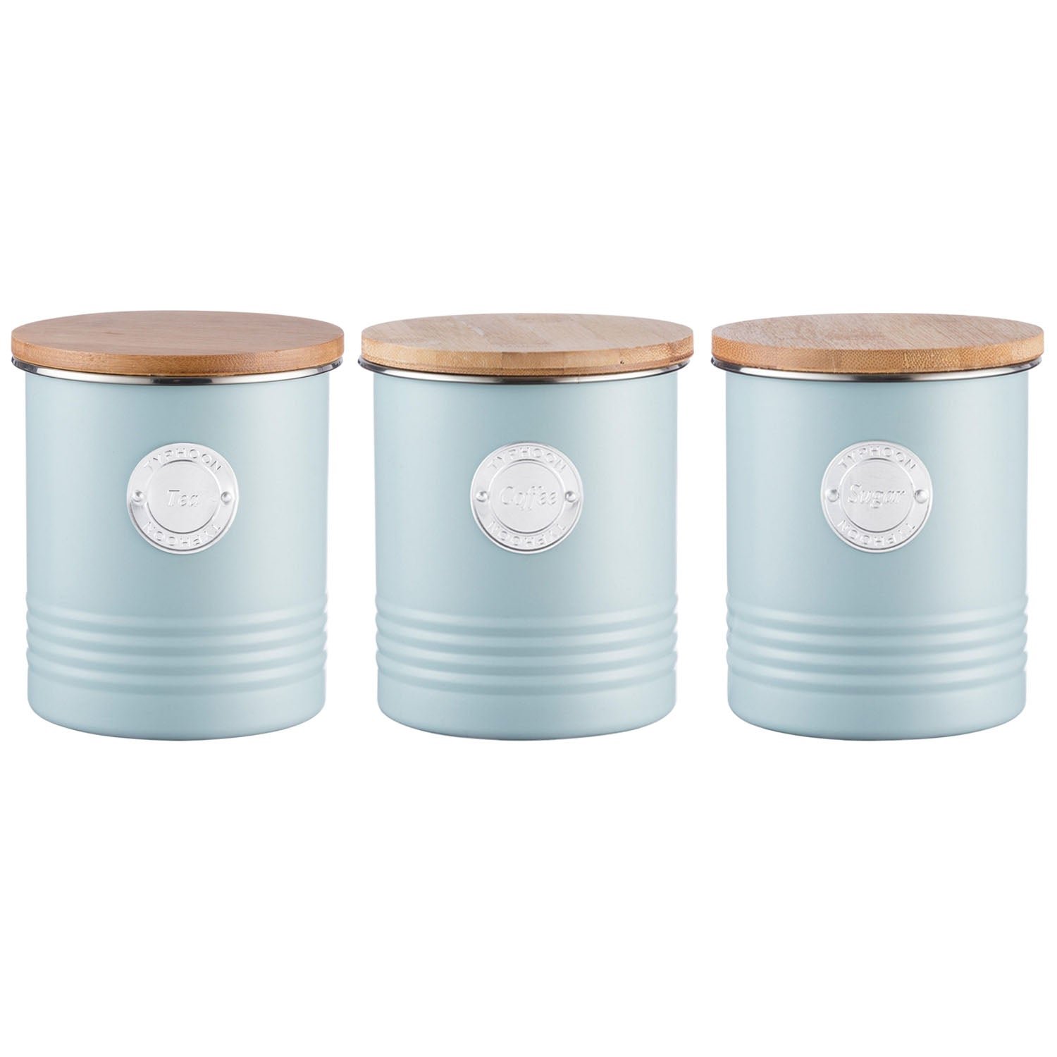 Typhoon Blue Stainless Steel Canister Set