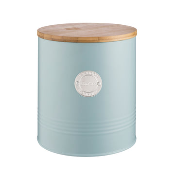 3Pcs Typhoon Blue Pasta Storage Jar Biscuit Canister & Utensil Holder