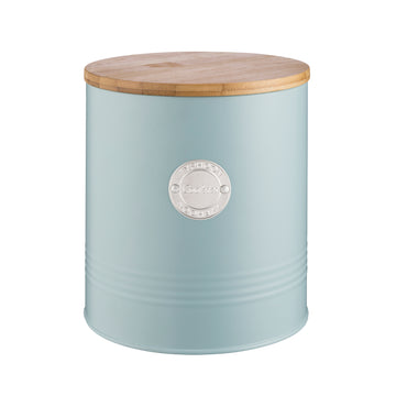 2Pcs Typhoon Blue Pasta Storage Jar & Biscuit Canister