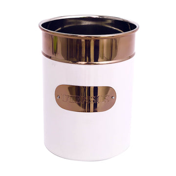 2pcs Copper White Utensil Holder Pasta Jar