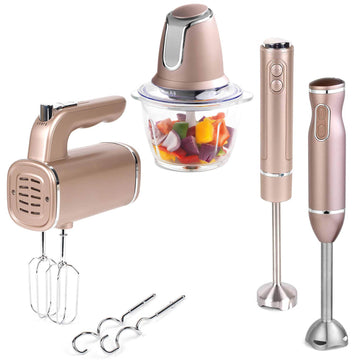 Salter Set Of 4 Metallic Champagne Problend Mixer