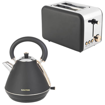 Salter Set Of 2 Two Slice Toaster Pyramid Kettle