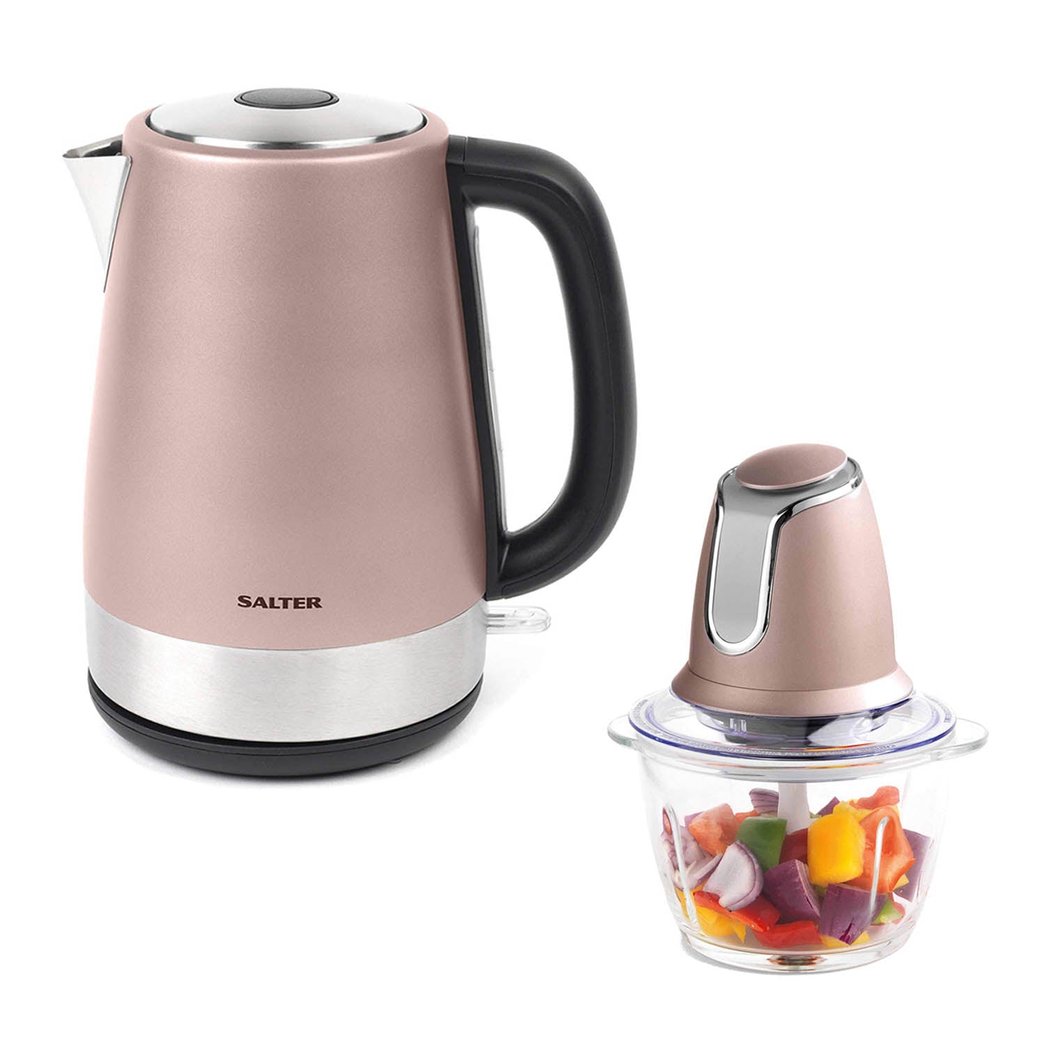 Set Of 2 Salter Electric Kettle Jug Chopper