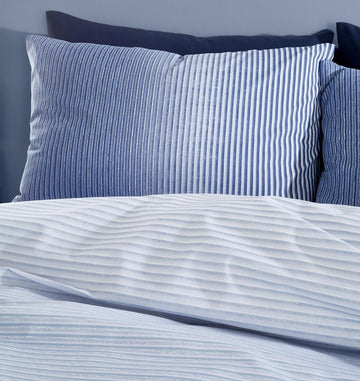 Catherine Lansfield Graded Stripe Duvet Cover Set, King, Blue