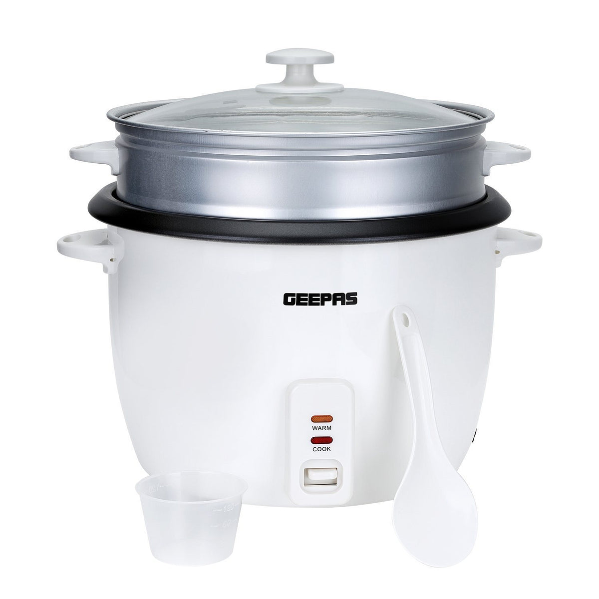 Automatic White 2.8L Rice Cooker Maker 1000W Steamer Non-Stick Pot