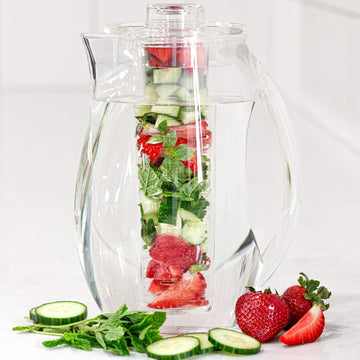 2L Acrylic Fruit Infusion Pitcher Jug